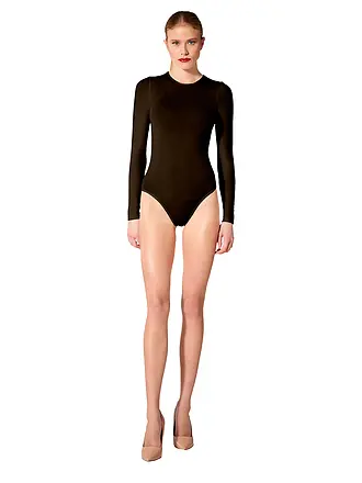 WOLFORD | Body BERLÍN
Marca: WOLFORD
Color: marrón
Categorías: Moda, Mujer
Largo de manga: Manga larga
Escote: Cuello redondo
Material: Algodón, Poliéster / Poliamida, Elástico
Diseño: Liso
Corte (Prenda superior): Super Slim
Detalles: Anti arrugas / fáci |